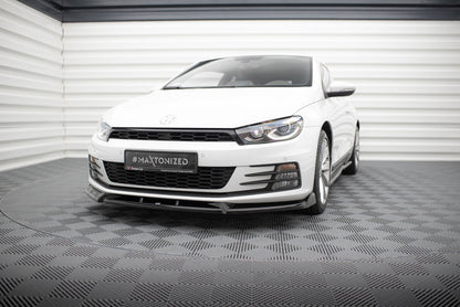 Front Ansatz V.2 für VW Scirocco Mk3 Facelift schwarz Hochglanz