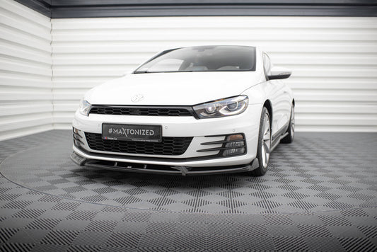 Front Ansatz V.2 für VW Scirocco Mk3 Facelift schwarz Hochglanz