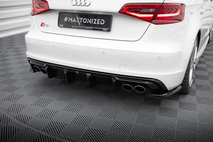 Diffusor Heck Ansatz für Audi S3 Sportback 8V