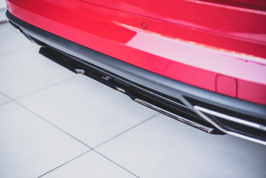 Heckansatz Skoda Kodiaq RS Mk1 / Mk1 Facelift schwarz Hochglanz