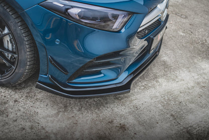 Front Ansatz V.2 für Mercedes A35 AMG Aero W177  schwarz Hochglanz