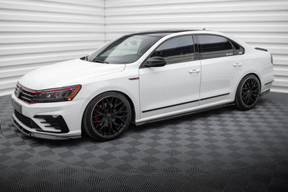 Seitenschweller Ansatz für VW Passat GT B8 Facelift USA schwarz Hochglanz