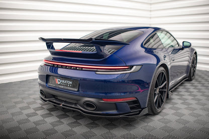 Mittlerer Cup Diffusor DTM Look Heck Ansatz V.2 für Porsche 911 Carrera Aero / Carrera GTS 992 schwarz Hochglanz