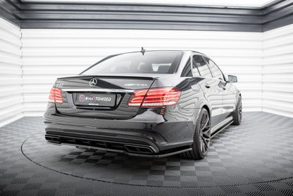 Mittlerer Diffusor Heck Ansatz DTM Look für Mercedes-Benz E63 AMG Limousine W212 Facelift Carbon Look