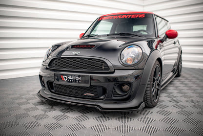 Front Ansatz V.2 für Mini Cooper John Cooper Works R56 schwarz Hochglanz