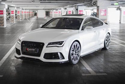 Front Ansatz V.3 für Audi RS7 C7 schwarz Hochglanz