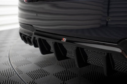 Diffusor Heck Ansatz V.2 für BMW 5er M-Paket F10 / F11 (Doppelauspuff li. re.)