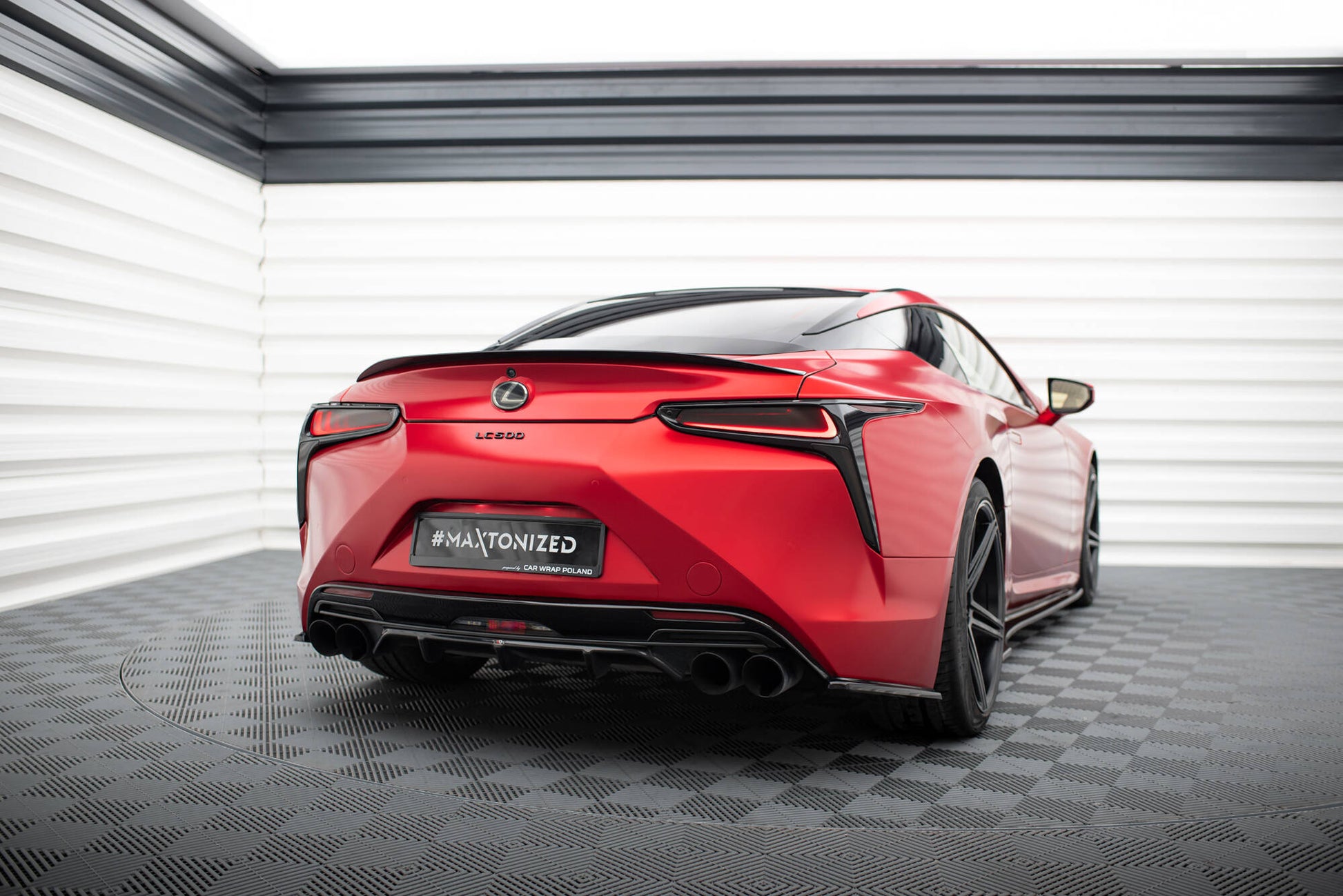 Spoiler CAP für Lexus LC 500 schwarz Hochglanz