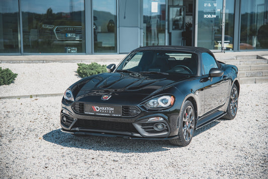 Front Ansatz für Abarth 124 Spider  schwarz Hochglanz