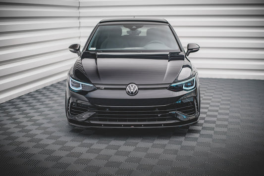 Front Ansatz V.1 für VW Golf R Mk8 schwarz Hochglanz