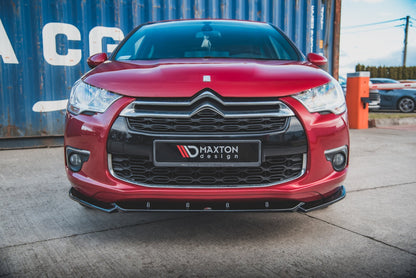 Front Ansatz für Citroen DS4 schwarz Hochglanz