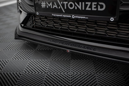 Front Ansatz V.1 für Ford Fiesta ST / ST-line Mk8 Facelift schwarz Hochglanz