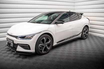 Seitenschweller Ansatz für Kia EV6 GT-Line Mk1 schwarz Hochglanz