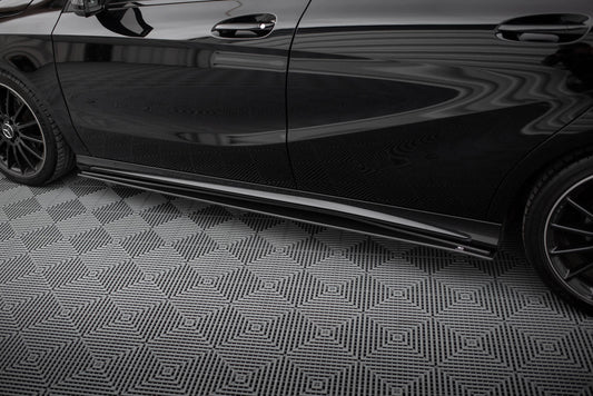 Street Pro Seitenschweller Ansatz für Mercedes-Benz A AMG-Line W176 Facelift