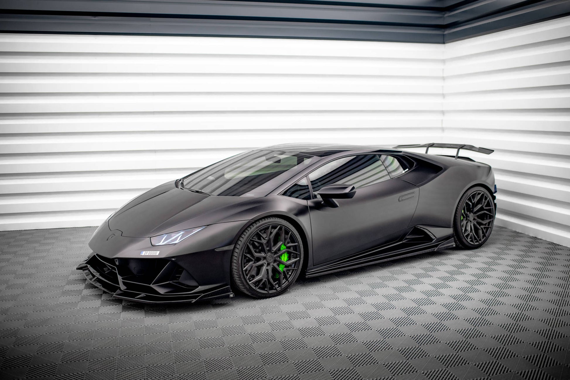 Seitenschweller Ansatz für Lamborghini Huracan EVO schwarz Hochglanz