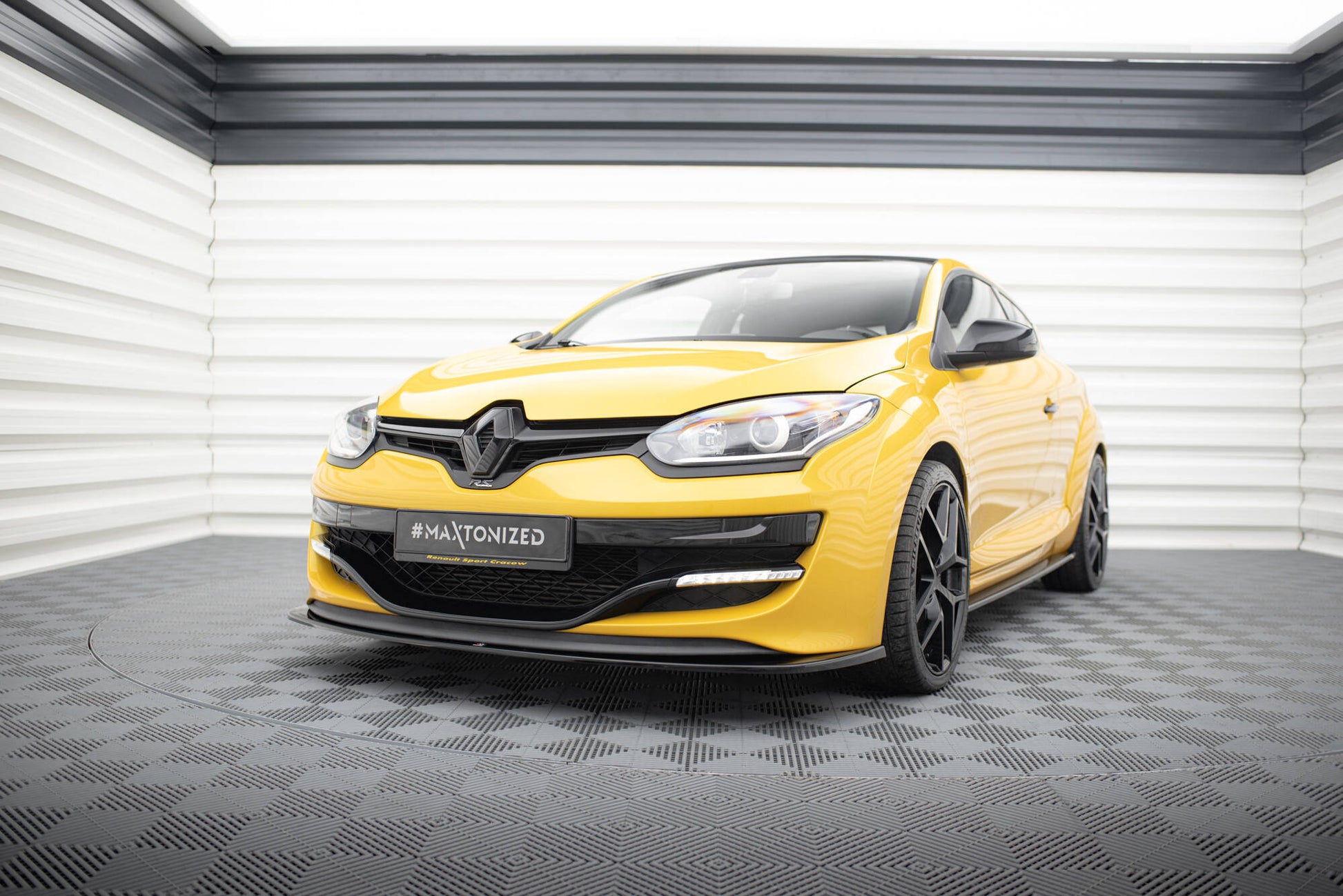 Front Ansatz für RENAULT MEGANE 3 RS v.2 schwarz Hochglanz