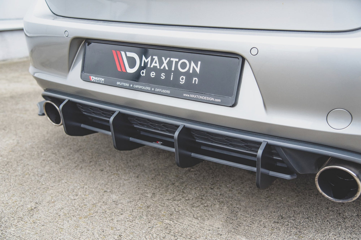 Diffusor Heck Ansatz für Heckschürze V.2 für VW Golf 7 GTI