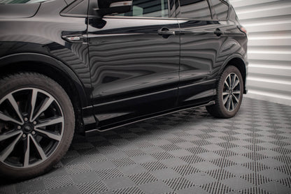 Seitenschweller Ansatz für Ford Escape ST-Line Mk3 schwarz Hochglanz