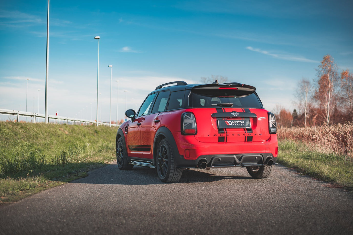 Spoiler CAP für Mini Countryman Mk2 F60 JCW schwarz Hochglanz