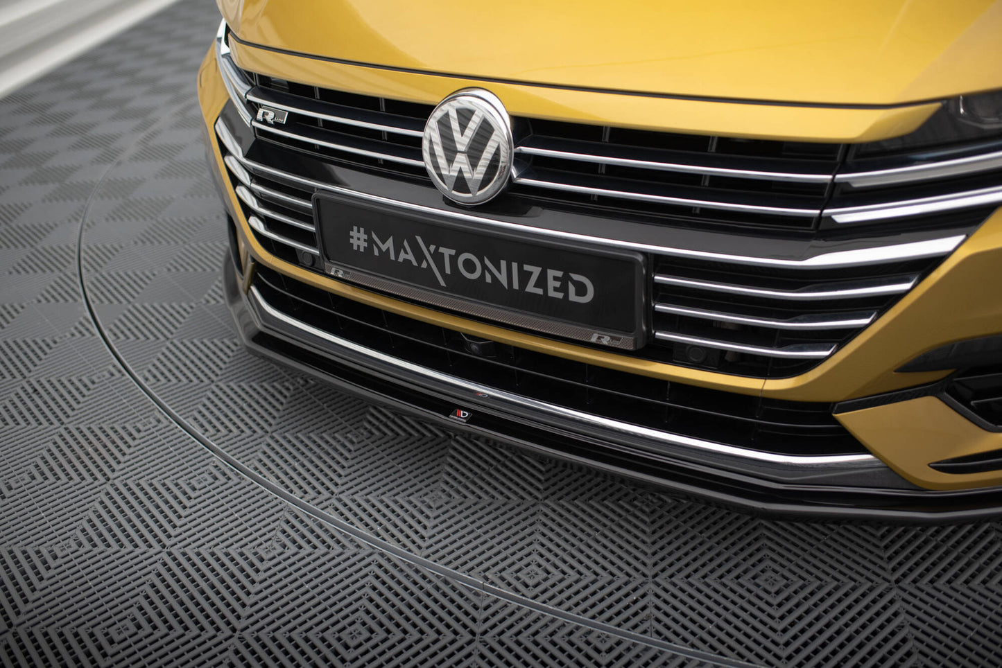 Front Ansatz für v.1 VW Arteon R-Line schwarz Hochglanz