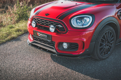 Front Ansatz V.2 für Mini Countryman Mk2 F60 JCW schwarz Hochglanz