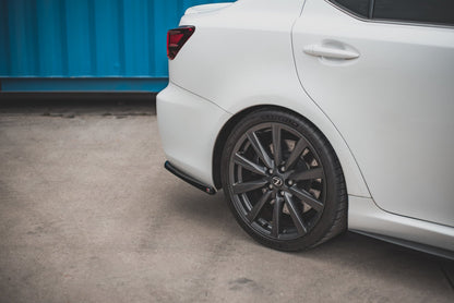 Heck Ansatz Flaps Diffusor für Lexus IS F Mk2 schwarz matt