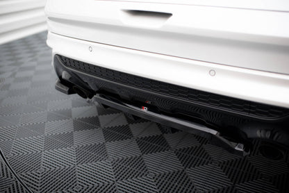Mittlerer Cup Diffusor DTM Look Heck Ansatz für Ford Kuga ST-Line Mk2 schwarz Hochglanz