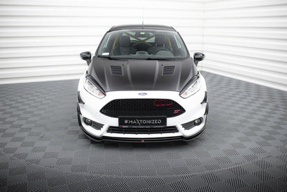 Front Ansatz V.3 für Ford Fiesta ST Mk7 FL schwarz Hochglanz