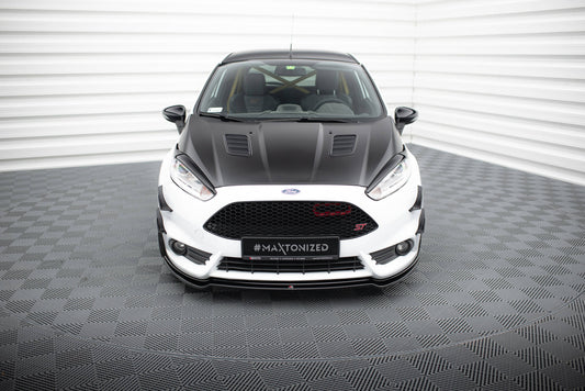 Front Ansatz V.3 für Ford Fiesta ST Mk7 FL schwarz Hochglanz