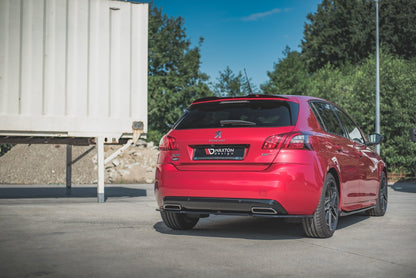 Spoiler CAP für Peugeot 308 GT Mk2 Facelift schwarz Hochglanz