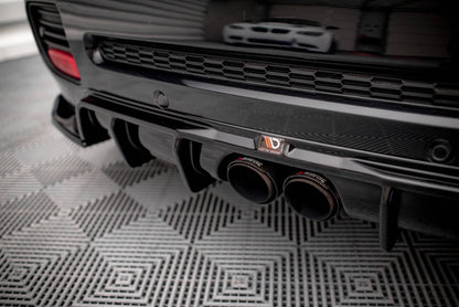 Diffusor Heck Ansatz für Mini Cooper John Cooper Works R56 schwarz Hochglanz