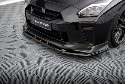 Front Ansatz V.2 für Nissan GTR R35 Facelift schwarz Hochglanz