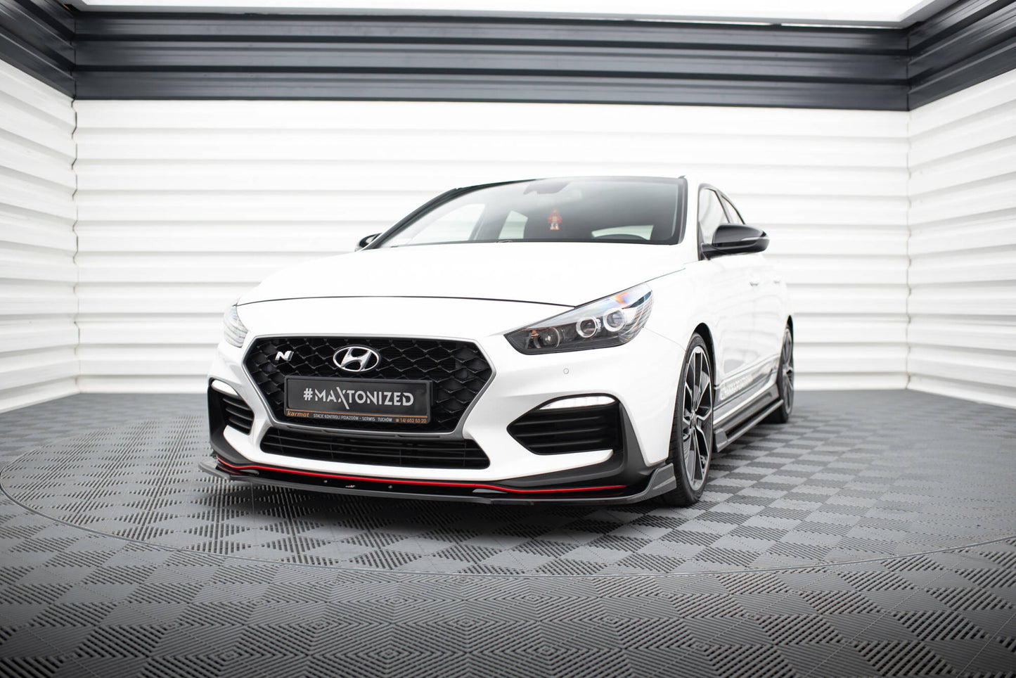 Front Ansatz V.3 für Hyundai I30 N Mk3 Hatchback/ Fastback schwarz Hochglanz