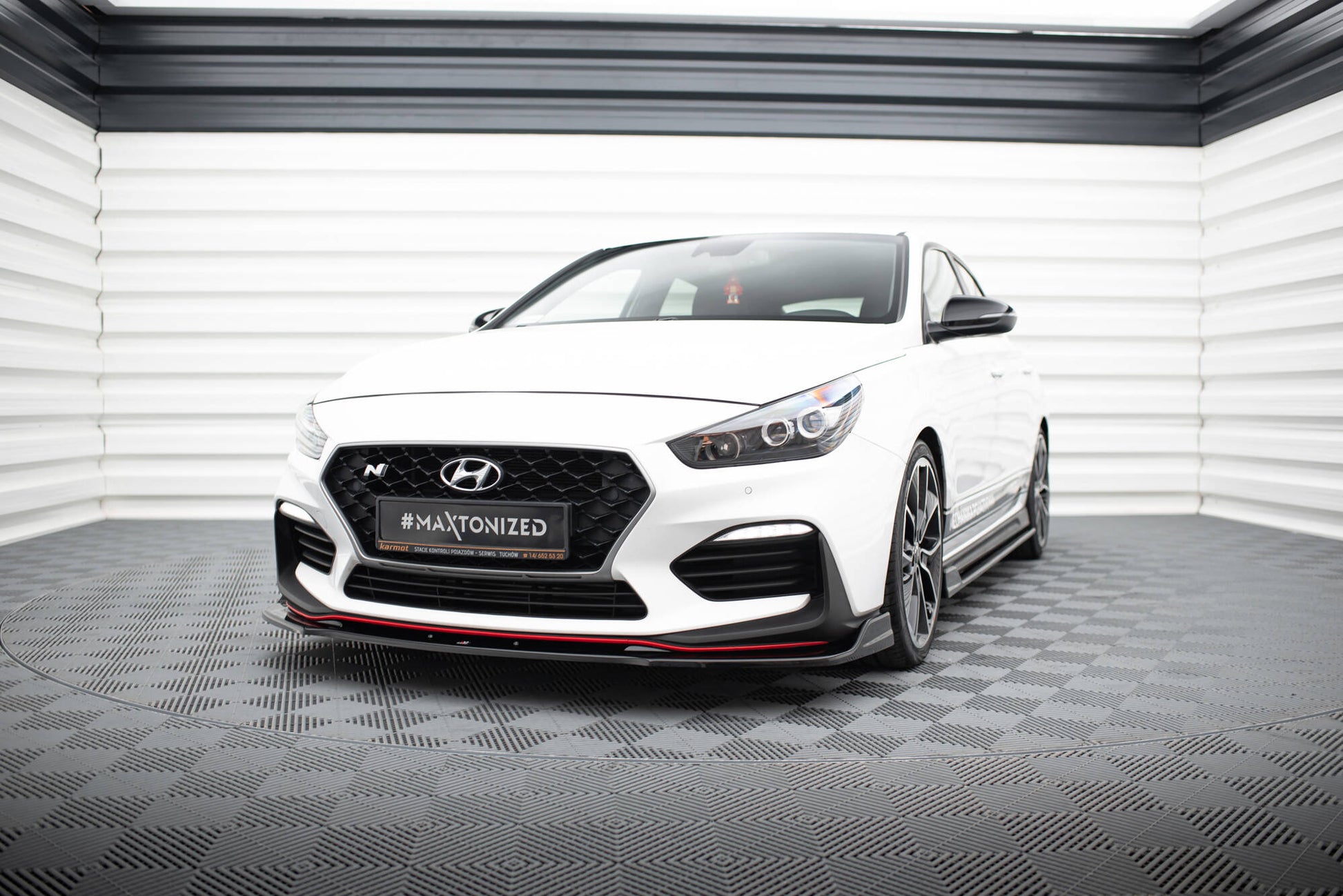Front Ansatz V.3 für Hyundai I30 N Mk3 Hatchback/ Fastback schwarz Hochglanz