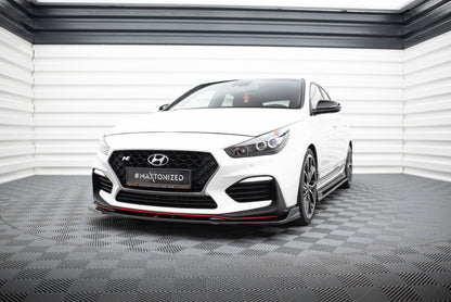 Front Ansatz V.3 für Hyundai I30 N Mk3 Hatchback/ Fastback schwarz Hochglanz