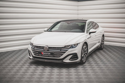 Front Ansatz V.3 für VW Arteon R-Line Facelift schwarz Hochglanz