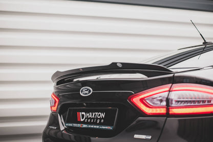 Spoiler CAP für Ford Mondeo Mk5 schwarz Hochglanz