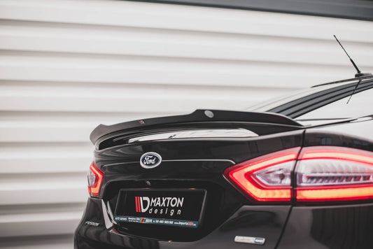 Spoiler CAP für Ford Mondeo Mk5 schwarz Hochglanz