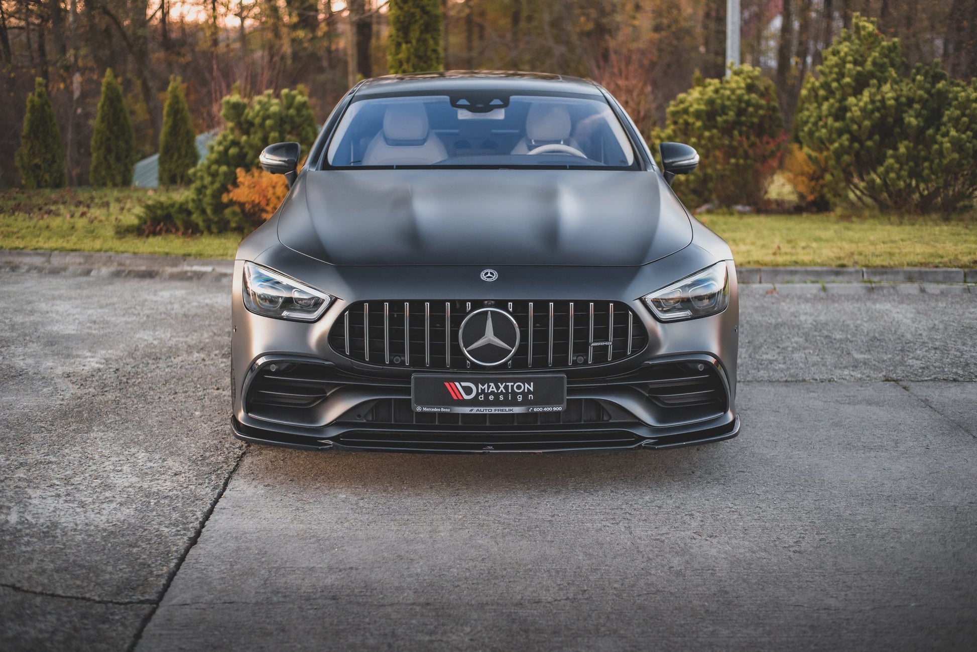 Front Ansatz V.1 für Mercedes-AMG GT 53 4-Door Coupe schwarz matt