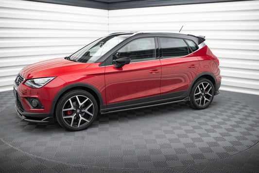 Seitenschweller Ansatz für Seat Arona FR Mk1 schwarz Hochglanz