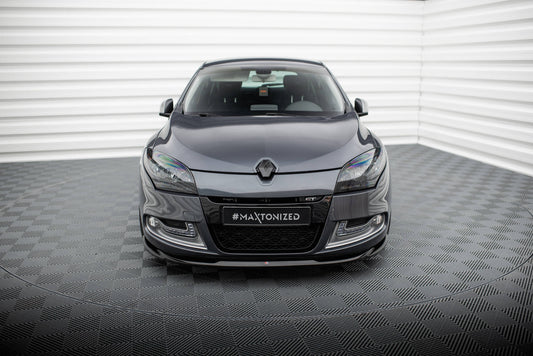 Front Ansatz V.2 für Renault Megane GT Mk3 Facelift schwarz Hochglanz