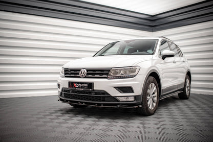 Front Ansatz für Volkswagen Tiguan Mk2 schwarz matt