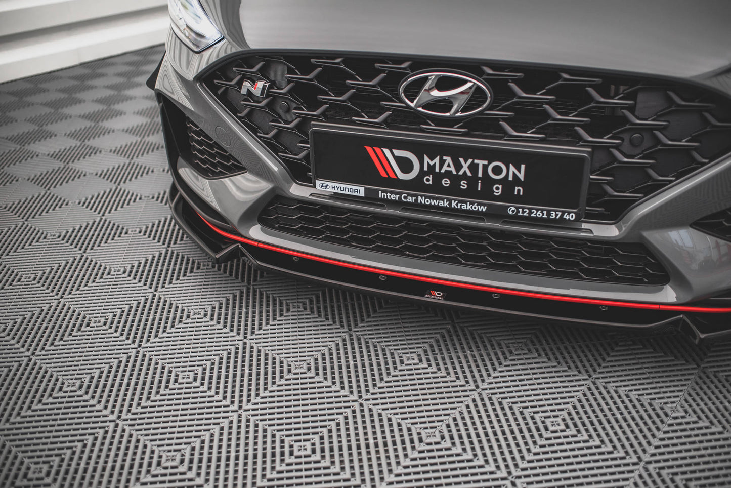 Front Ansatz V.2 für Hyundai I30 N Hatchback/Fastback Mk3 Facelift schwarz matt