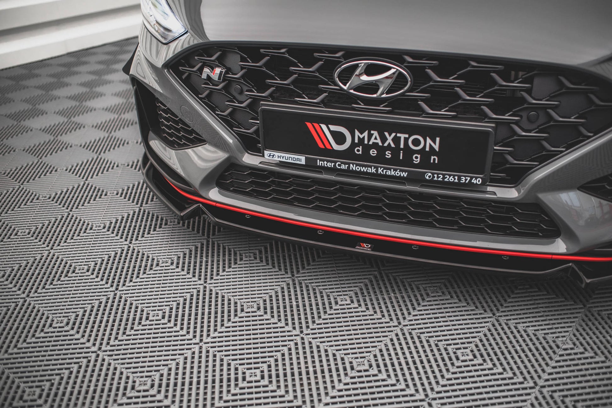 Front Ansatz V.2 für Hyundai I30 N Hatchback/Fastback Mk3 Facelift schwarz matt