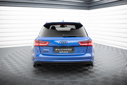 Spoiler CAP V.1 für Audi RS6 C7 / C7 Facelift schwarz Hochglanz