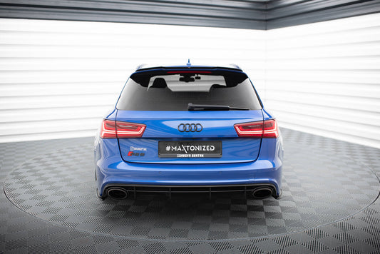 Spoiler CAP V.1 für Audi RS6 C7 / C7 Facelift schwarz Hochglanz