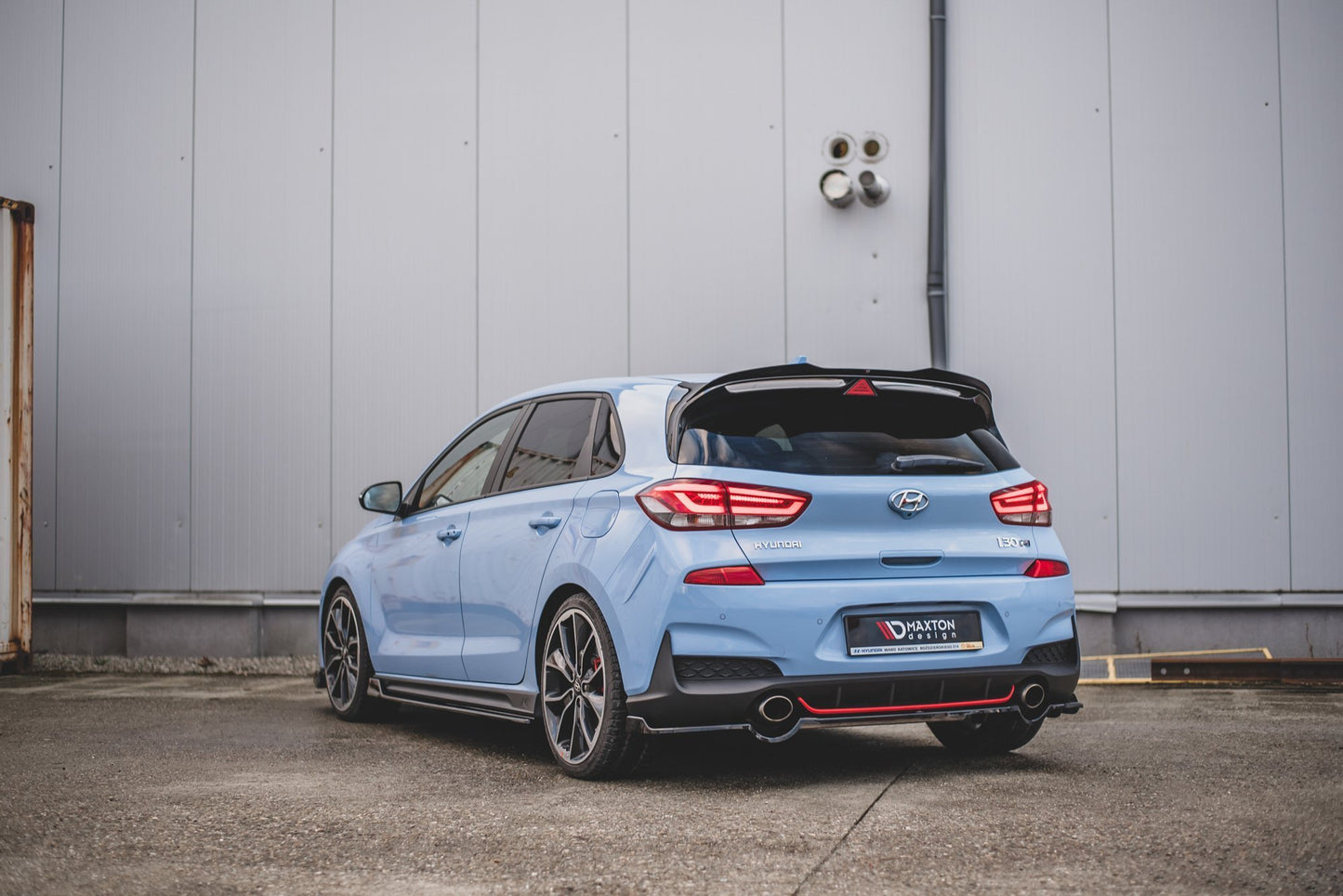 Heckansatz Hyundai I30 N Mk3 Hatchback schwarz Hochglanz