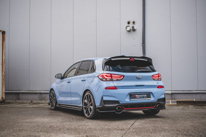 Heckansatz Hyundai I30 N Mk3 Hatchback schwarz Hochglanz