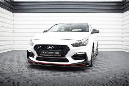 Front Ansatz V.4 für Hyundai I30 N Mk3 Hatchback/ Fastback schwarz Hochglanz