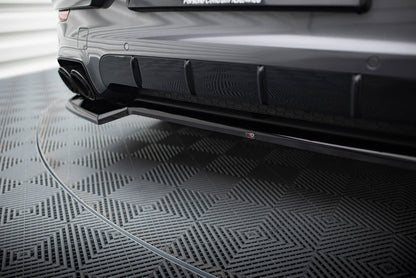 Heckansatz Porsche Cayenne SUV / Coupe Mk3 Facelift schwarz Hochglanz